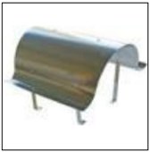 HELUZ komín -  Komínová stříška Napoleon - dvouprůduch - nerez HUN 2